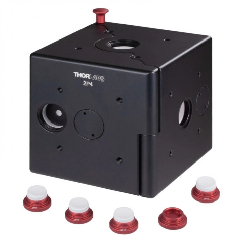 2P4 - Integrating Sphere, Ø50mm, 4 Ports, 8-32 Threaded Hole, Thorlabs