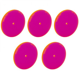 ADF10-P5 - Fluorescent Alignment Disc, Red, Hole Diameter: Ø1.5mm, 5 pcs, Thorlabs