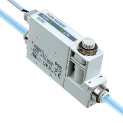 25A-PFM5, Flow sensor with two-color digital indication, remote sensor