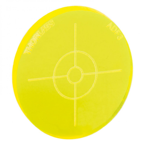 ADF3 - Fluorescent Alignment Disc, Yellow, Thorlabs ADF3 - Fluorescent Alignment Disc, Yellow, Thorlabs